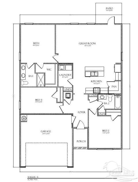 Floorplan - 4700 Eider Rd, Pace, FL 32571 photo 1 of 1