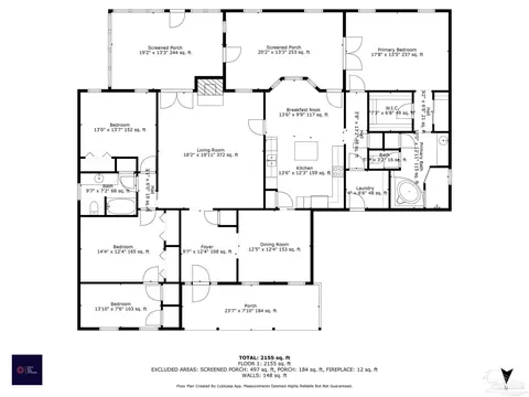 Floorplan - 5405 Ilex Ln, Pensacola, FL 32526 photo 1 of 2
