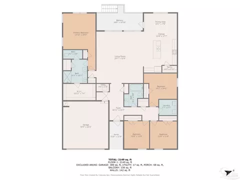 Floorplan - 4666 Perception Cir, Milton, FL 32570 photo 1 of 1