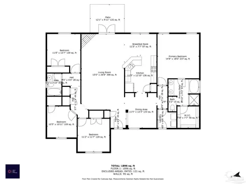 Floorplan - 6049 Autumn Pines Cir, Pace, FL 32571 photo 1 of 1