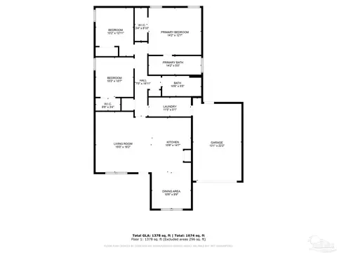 Floorplan - 4225 Willow St, Pace, FL 32571 photo 1 of 1