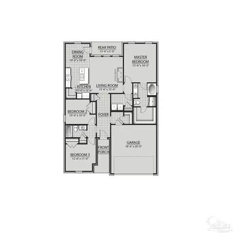 Floorplan - 4877 Bonneville St 5 E #5-E ( ), Pace, FL 32571 photo 1 of 2
