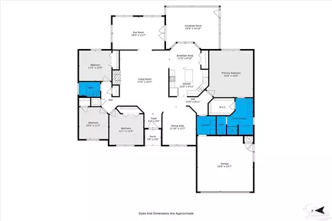 Floorplan - 2924 Fallen Tree Dr, Cantonment, FL 32533 photo 1 of 1