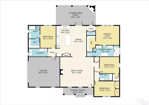 Floorplan - 9107 Pine Preserve Ln, Pace, FL 32571 photo 2 of 2