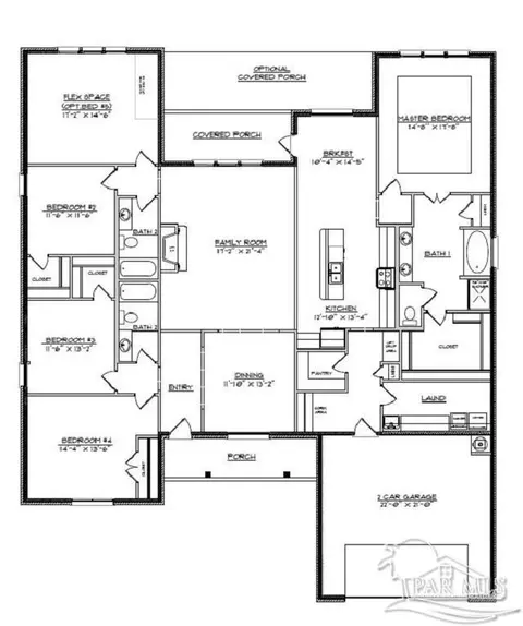 Floorplan - 1555 Cadence Loop, Cantonment, FL 32533 photo 1 of 1