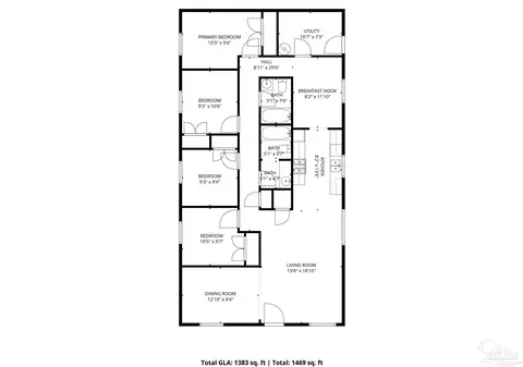 Floorplan - 6582 Lee St, Milton, FL 32570 photo 1 of 1
