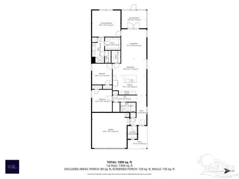 Floorplan - 5455 Peach Dr, Pace, FL 32571 photo 1 of 1