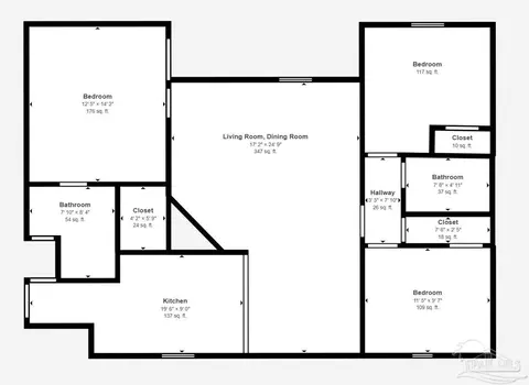 Floorplan - 2511 Argle Rd, Cantonment, FL 32533 photo 1 of 1