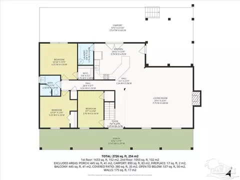 Floorplan - 2099 Garcon Point Rd, Milton, FL 32583 photo 2 of 3