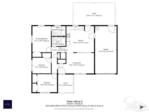 Floorplan - 4373 Cecelia Ct, Pace, FL 32571 photo 1 of 2