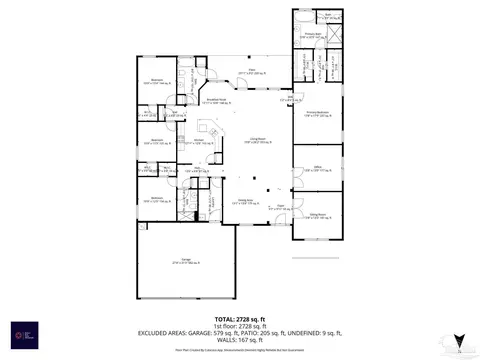 Floorplan - 7933 Silver Maple Dr, Milton, FL 32583 photo 1 of 1