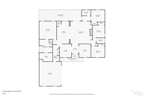 Floorplan - 5514 Dunridge Dr, Pace, FL 32571 photo 1 of 1