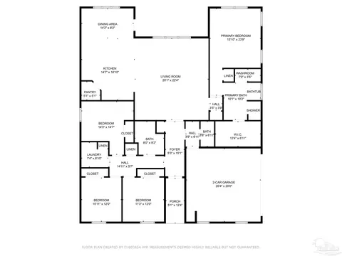 Floorplan - 4738 Felicity Ln, Pace, FL 32571 photo 1 of 1