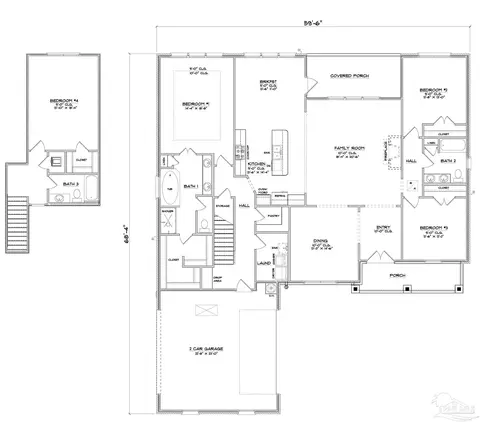 Floorplan - 5938 Greenfield St, Pace, FL 32571 photo 1 of 1