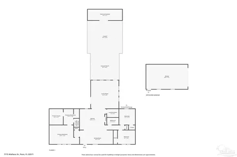 Floorplan - 7175 Wallace Dr, Pace, FL 32571 photo 1 of 2