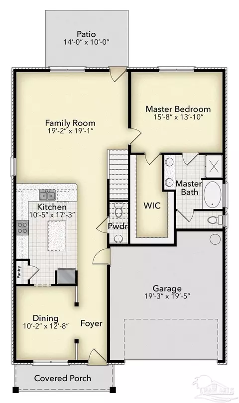 Floorplan - 5971 Willow Mist Ct, Pace, FL 32571 photo 3 of 4