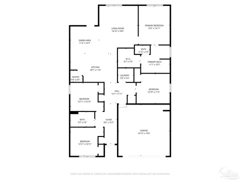 Floorplan - 5804 Danbury Blvd, Pace, FL 32571 photo 1 of 1