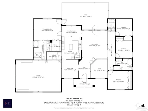 Floorplan - 5092 E Spencer Field Rd, Pace, FL 32571 photo 1 of 1