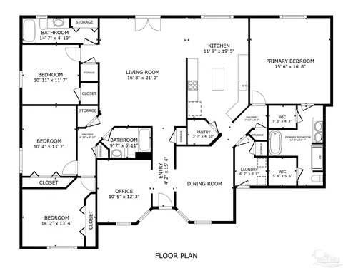 Floorplan - 5455 Turbine Way, Pace, FL 32571 photo 1 of 1