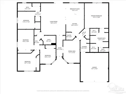 Floorplan - 5667 Flume Dr, Pace, FL 32571 photo 1 of 1