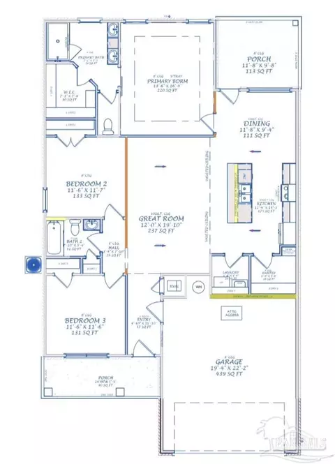 Floorplan - 9601 Permenter Rd, Milton, FL 32583 photo 1 of 1