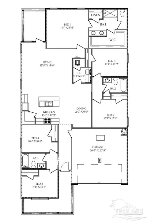 Floorplan - 8087 Fox Hunt Dr, Milton, FL 32583 photo 2 of 2