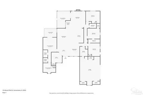 Floorplan - 116 Mt Pilot St, Cantonment, FL 32533 photo 1 of 1