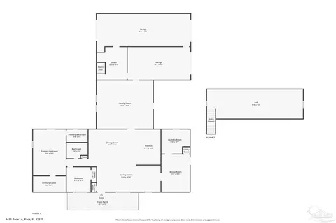 Floorplan - 4411 Pace Ln, Pace, FL 32571 photo 1 of 1