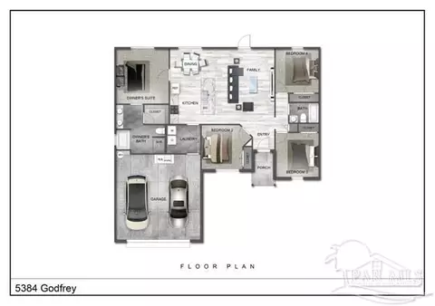 Floorplan - 5284 Godfrey St, Crestview, FL 32539 photo 1 of 1