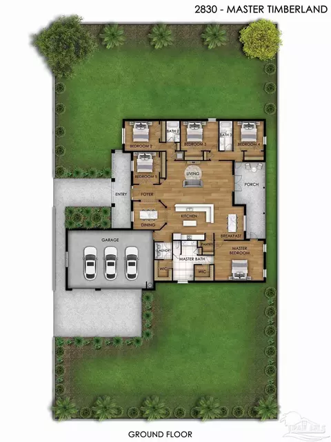 Floorplan - 6557 Cedar Key Dr, Milton, FL 32570 photo 1 of 1