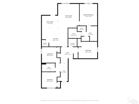 Floorplan - 7594 Saddlebrook Ave, Pace, FL 32571 photo 1 of 1