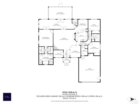 Floorplan - 5775 Whispering Woods Dr, Pace, FL 32571 photo 2 of 2