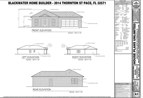 Exterior - 3914 Thornton St, Pace, FL 32571 photo 11 of 17