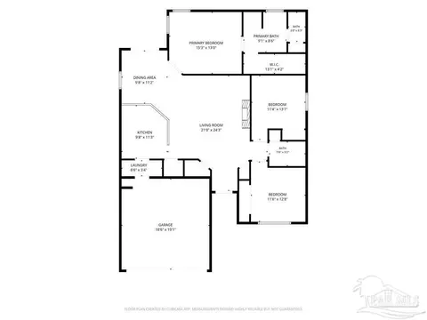 Floorplan - 4378 Thistle Pine Ct, Pace, FL 32571 photo 1 of 1