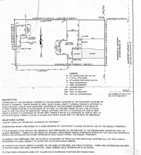 Floorplan - 4663 Chumuckla Hwy, Pace, FL 32571 photo 1 of 1