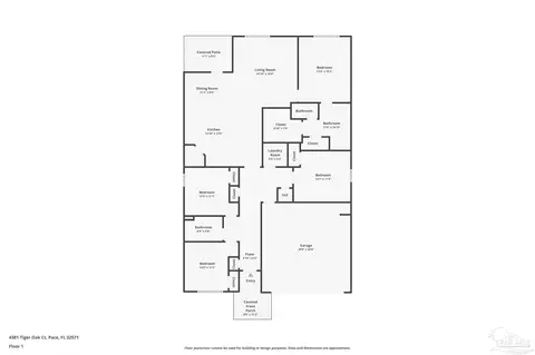 Floorplan - 4381 Tiger Oak Ct, Pace, FL 32571 photo 1 of 1