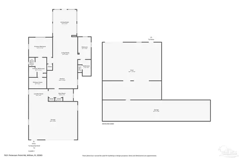 Floorplan - 7631 Petersen Pt Rd, Milton, FL 32583 photo 2 of 2