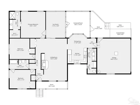 Floorplan - 3449 Riverhill Dr, Pace, FL 32571 photo 2 of 2