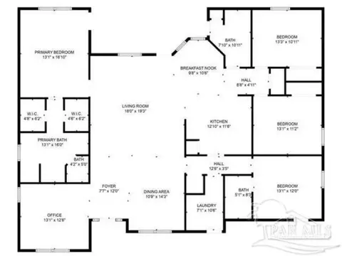 Floorplan - 5202 English Oak Dr, Pace, FL 32571 photo 1 of 2