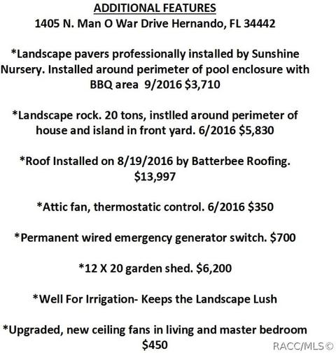 1405 N Man O War Dr, Hernando, FL 34442 photo 2