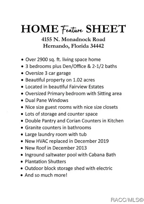 Floorplan - 4155 N Monadnock Rd, Hernando, FL 34442 photo 1 of 2