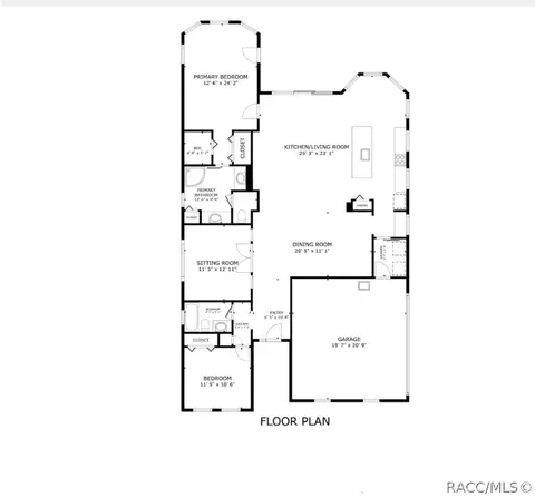 Floorplan - 3194 N Chandler Dr, Hernando, FL 34442 photo 1 of 2