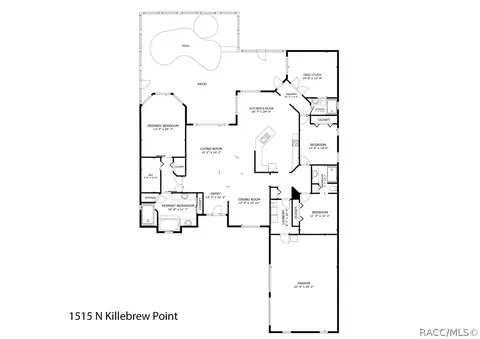 Floorplan - 1515 N Killebrew Pt, Hernando, FL 34442 photo 1 of 1
