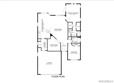 Floorplan - 860 W Silver Meadow Loop, Hernando, FL 34442 photo 1 of 2