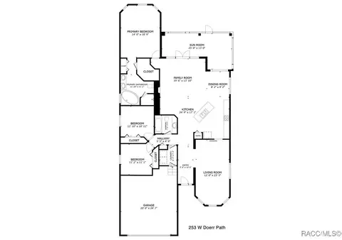 Floorplan - 253 W Doerr Path, Hernando, FL 34442 photo 1 of 1