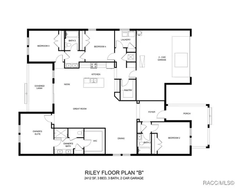 Floorplan - 1188 W Tacoma St, Hernando, FL 34442 photo 1 of 1