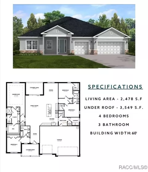 Floorplan - 2645 N Annapolis Ave, Hernando, FL 34442 photo 1 of 1