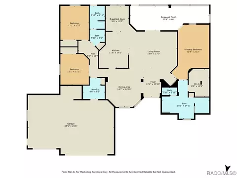 Floorplan - 582 E Savoy St, Lecanto, FL 34461 photo 1 of 1