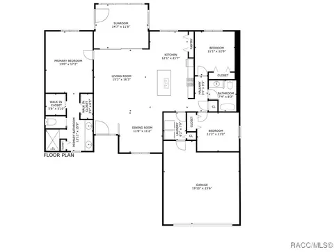 Floorplan - 3153 N Chandler Dr, Hernando, FL 34442 photo 1 of 2