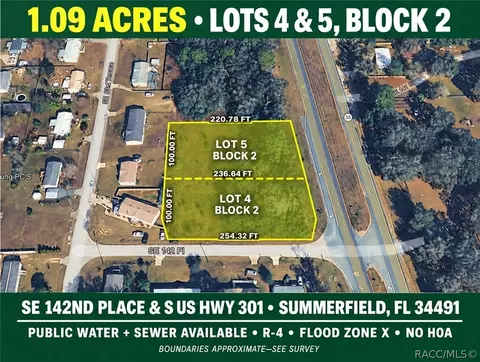 Corner SE 142nd Place & S Us Hwy-301, Summerfield, FL 34491